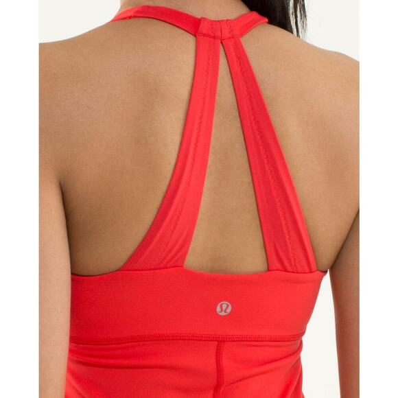 LULULEMON Scoop Me Up Tank II Sz 6 Love Red - Picture 6 of 11